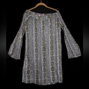 Calypso St. Barth 100% Silk Boho Tunic Dress XS